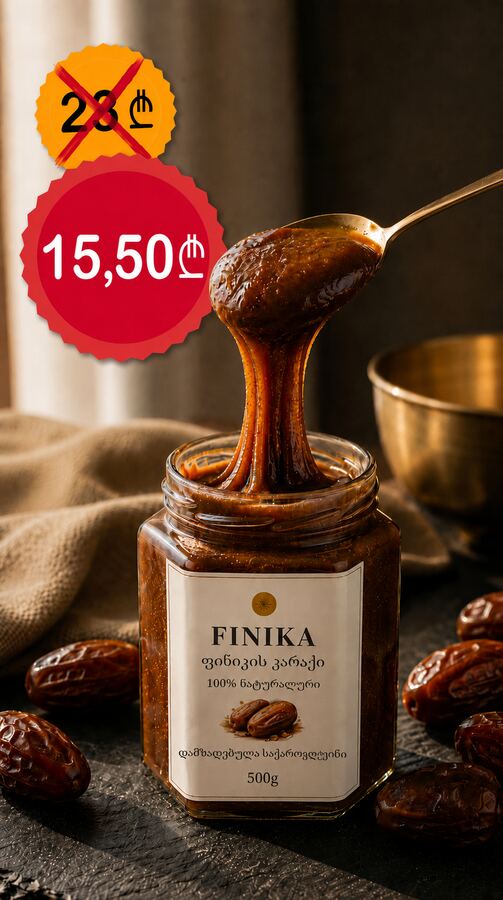 FINIKA ფინიკის კარაქი, დანამატების გარეშე